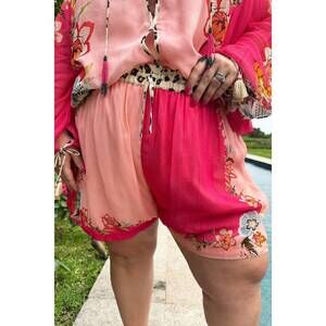 NEW VERB erin tassel shorts in pink